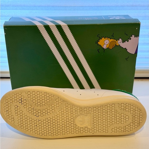 Adidas Homer Simpson x Stan Smith Sneakers Men’s size 10.5M White / Green Shoes - Picture 5 of 10